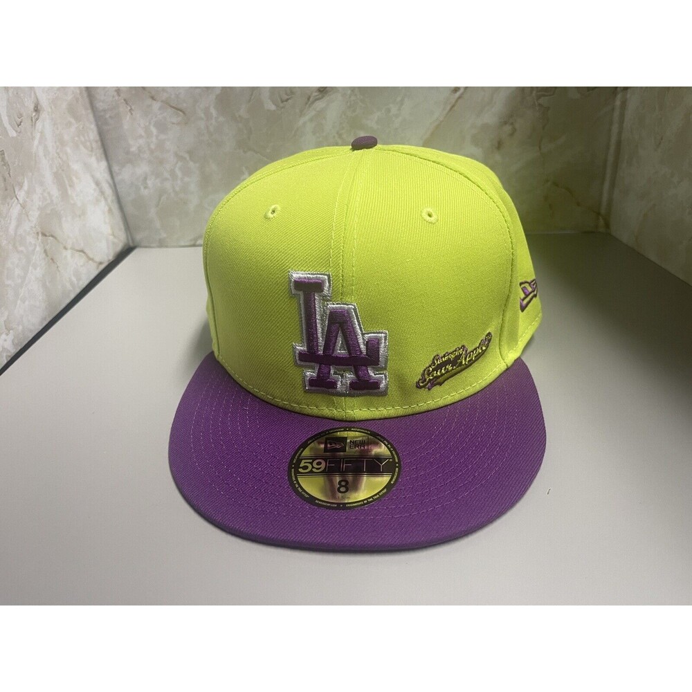 New Era Los Angeles Dodgers MLB X Big League Chew 59FIFTY Sour Apple Hat Size 8
